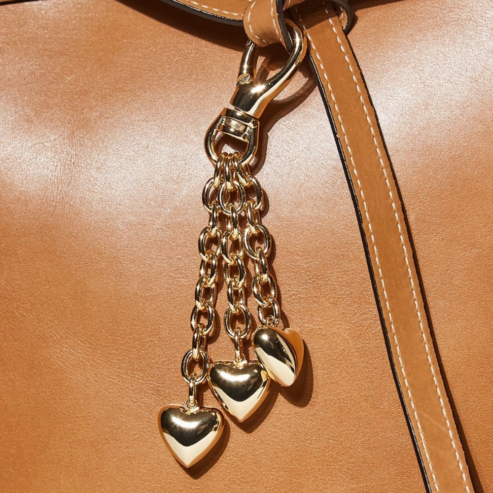 Roxanne Assoulin The Mini Puffy Heart Bag Charm GOLD